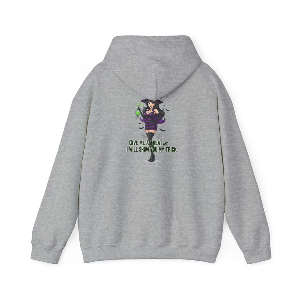 Sexy Witch Halloween Hoodie - Flirty Witch Costume Sweatshirt | Trick or Treat Halloween Apparel - Atlas Briefly