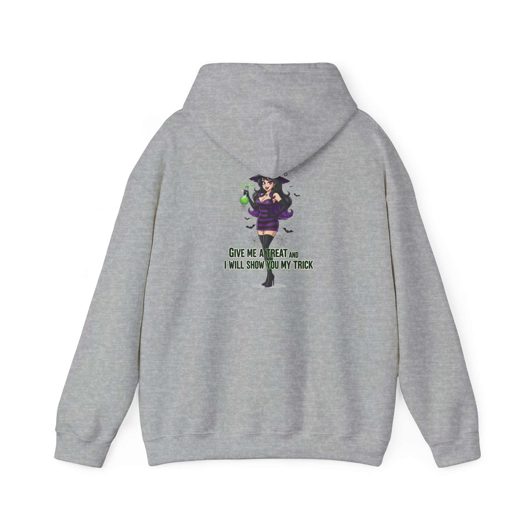 Sexy Witch Halloween Hoodie - Flirty Witch Costume Sweatshirt | Trick or Treat Halloween Apparel - Atlas Briefly