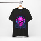 Neon Skull Synthwave Tee - Atlas Briefly