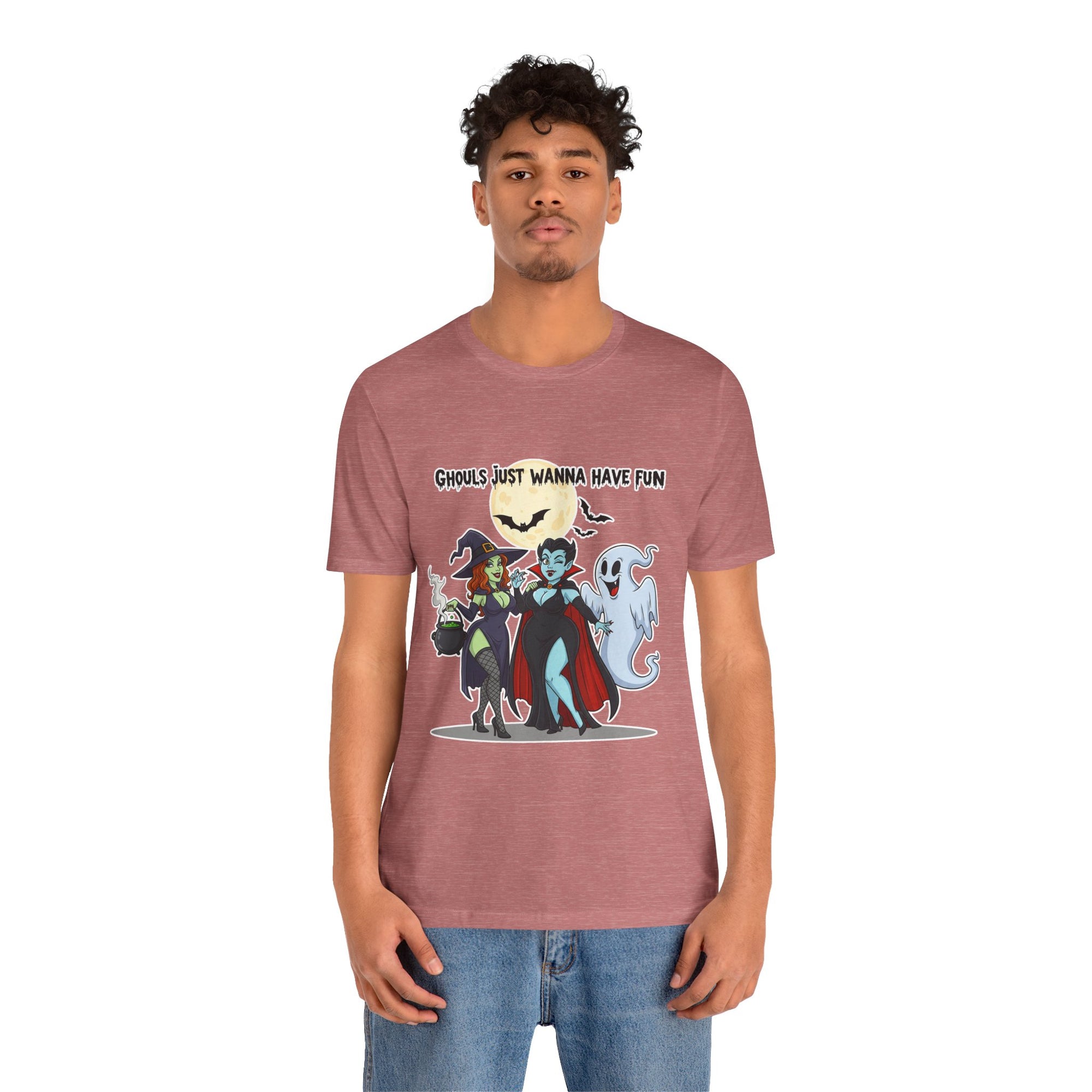 Ghouls Just Wanna Have Fun Halloween T-Shirt - Cute Witch Vampire Ghost Tee | Halloween Character Shirt - Atlas Briefly