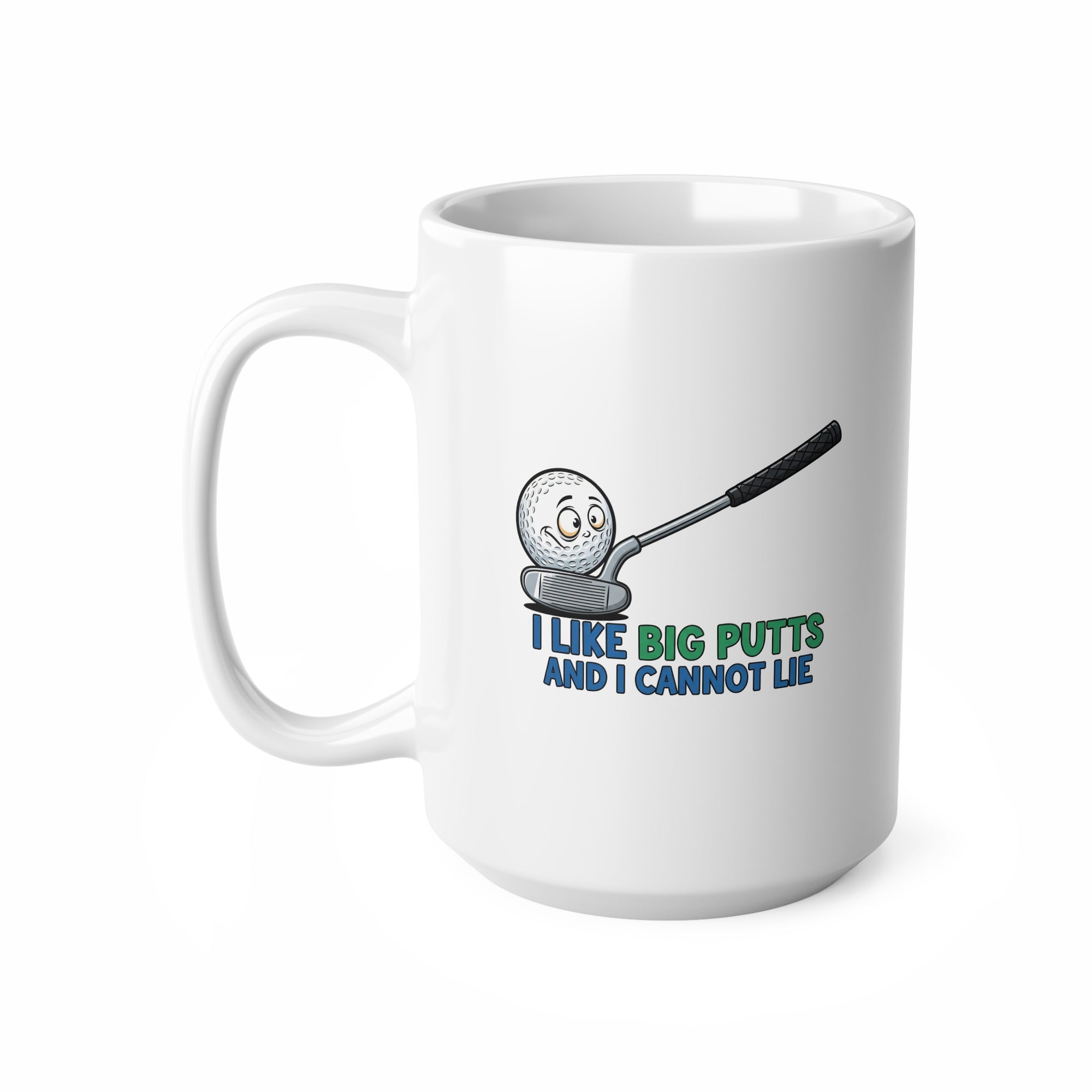 I Like Big Putts Golf Mug - Funny Golf Gift for Him | Hilarious Golfer Coffee Cup (EU) - Atlas Briefly