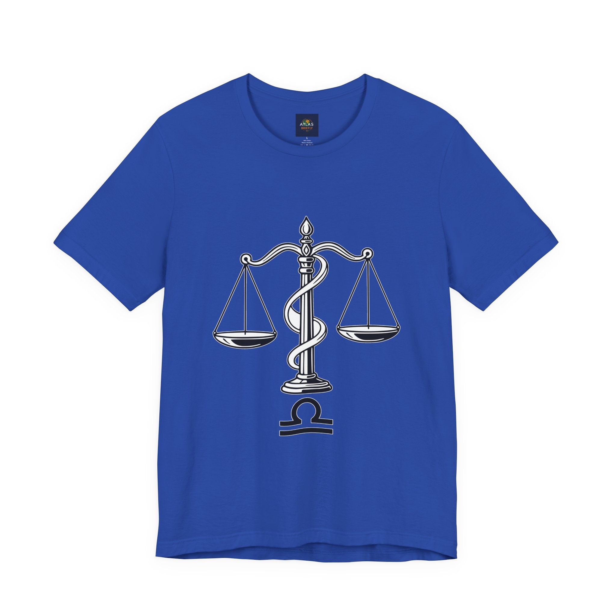 Libra Zodiac Tee - Stylish Unisex Minimalist Black and White Design