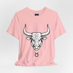 Taurus Zodiac T-Shirt - Minimalist Black and White Unisex T-Shirt