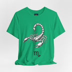Scorpio Zodiac Tee - Unisex Minimalist Black and White Design