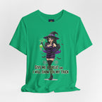 Sexy Witch Halloween T-Shirt - Flirty Witch Costume Tee | Trick or Treat Halloween Shirt - Atlas Briefly