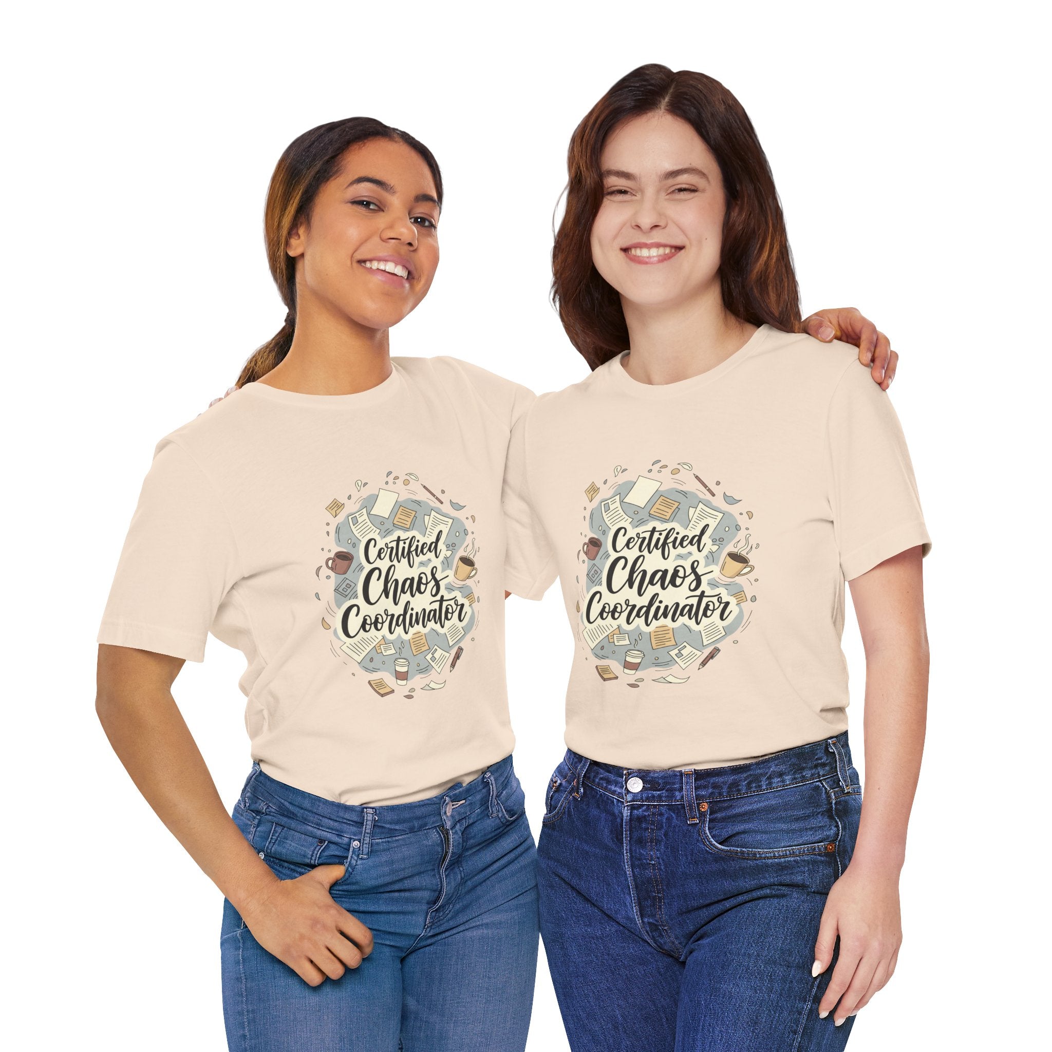 Certified Chaos Coordinator T-Shirt - Funny Mom Teacher Gift | Organized Chaos Tee - Atlas Briefly