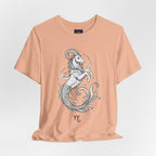 Capricorn Zodiac Tee - Unisex Minimalist Horoscope Shirt in Black and White