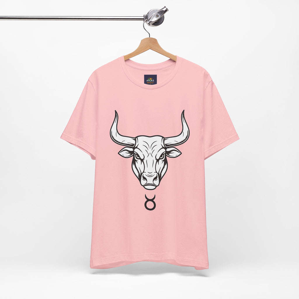 Taurus Zodiac T-Shirt - Minimalist Black and White Unisex T-Shirt