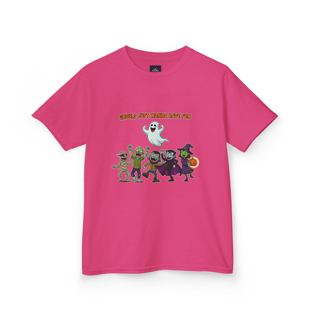 Ghouls Just Wanna Have Fun Kids Halloween T-Shirt | Funny Ghost Mummy Zombie Vampire Witch Shirt for Boys & Girls Trick or Treat Tee - Atlas Briefly