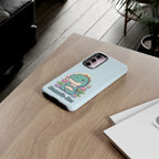 NamasTe-Rex Meditating Dinosaur Phone Case - Funny Yoga T-Rex Mobile Cover | Zen Tech Gift - Atlas Briefly