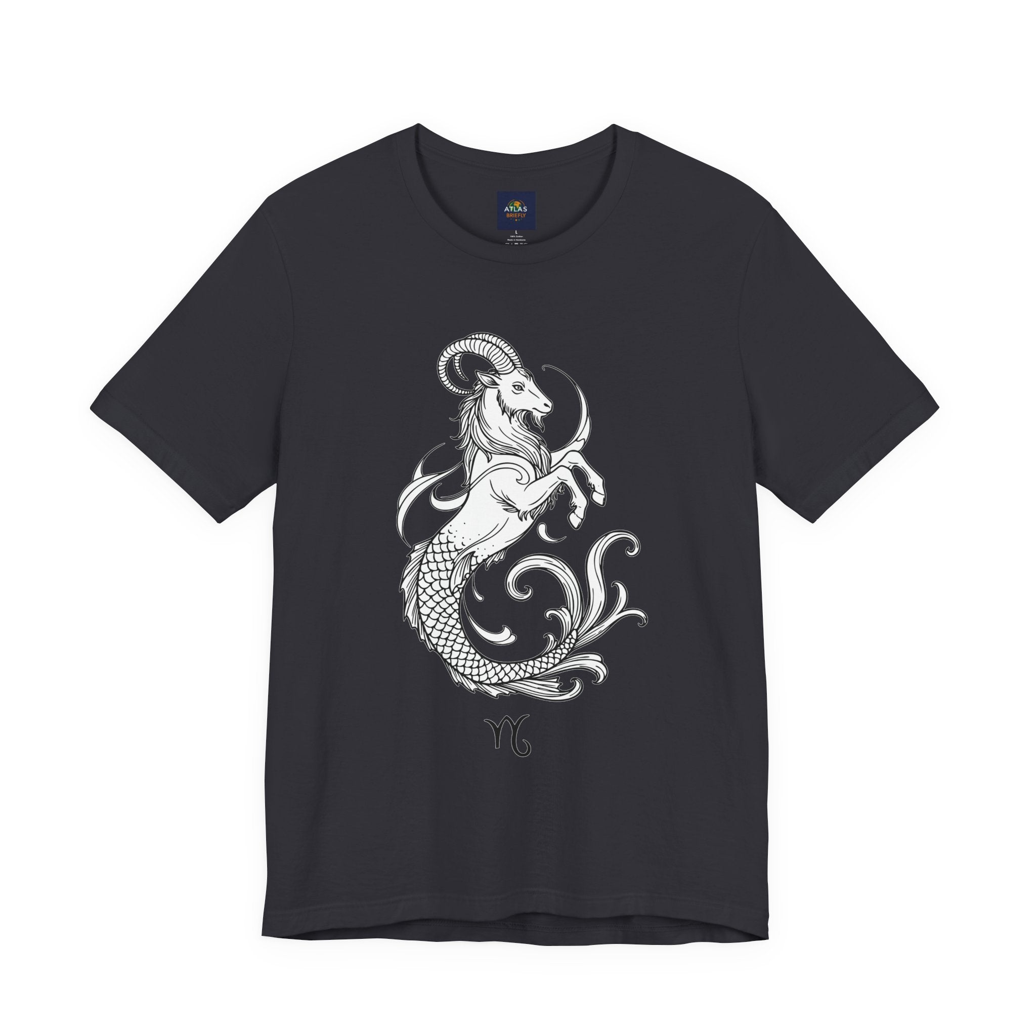 Capricorn Zodiac Tee - Unisex Minimalist Horoscope Shirt in Black and White
