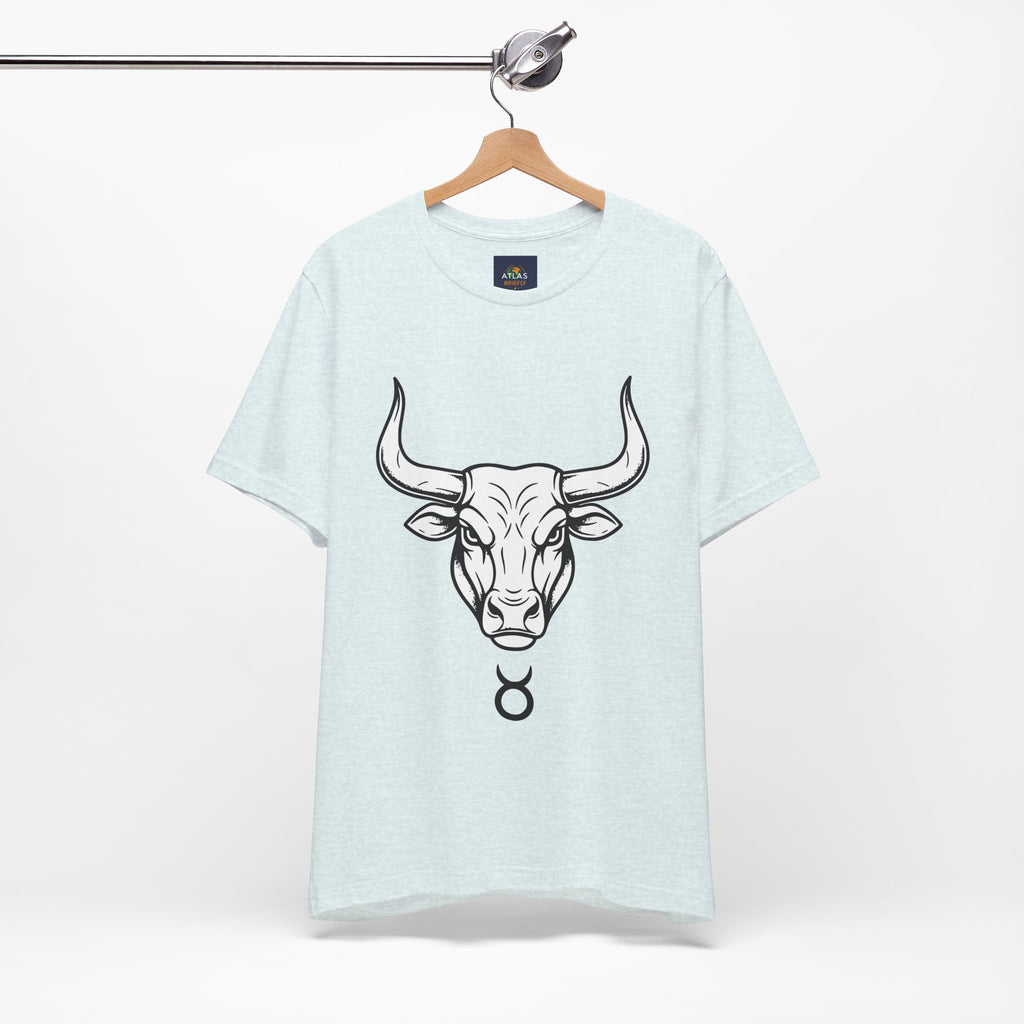 Taurus Zodiac T-Shirt - Minimalist Black and White Unisex T-Shirt