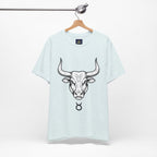 Taurus Zodiac T-Shirt - Minimalist Black and White Unisex T-Shirt