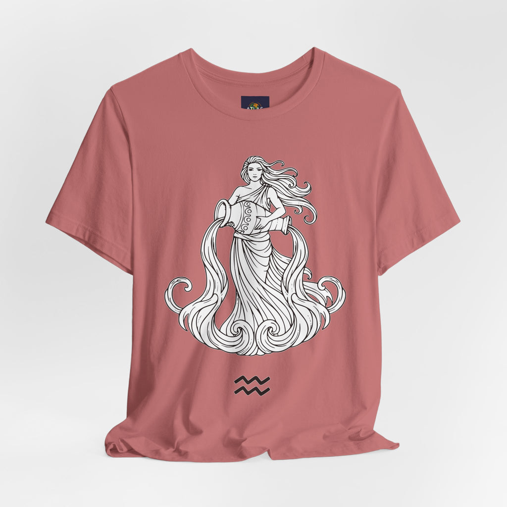Aquarius Zodiac Tee - Unisex Astrology T-Shirt for Trendy Style