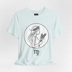Virgo Zodiac Tee - Minimalist Black and White Unisex T-Shirt