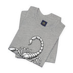 Scorpio Zodiac Tee - Unisex Minimalist Black and White Design