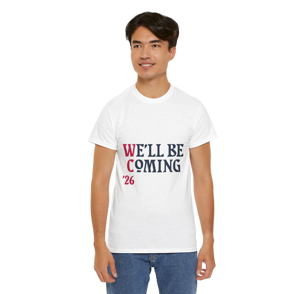 "We'll Be Coming '26" Scotland World Cup T-Shirt | Premium Tartan Army Fan Gear