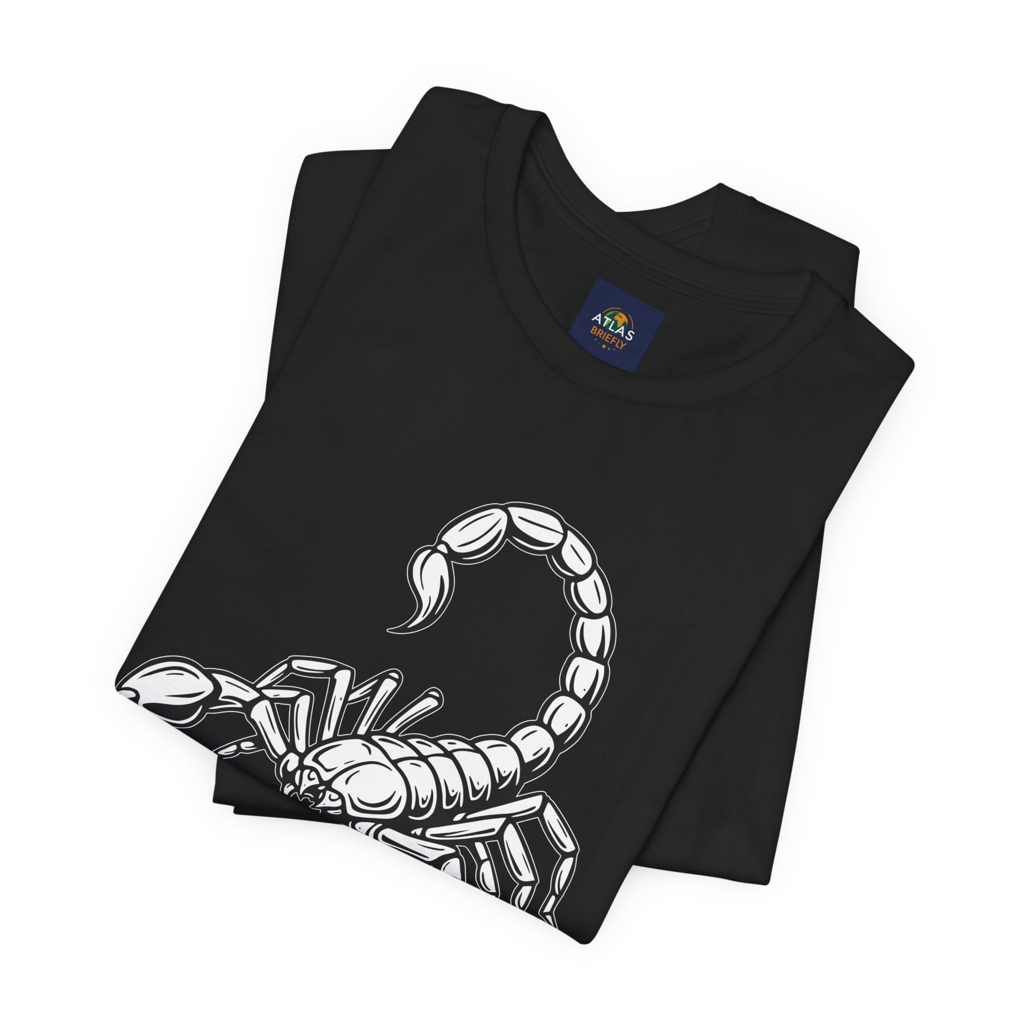 Scorpio Zodiac Tee - Unisex Minimalist Black and White Design