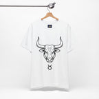 Taurus Zodiac T-Shirt - Minimalist Black and White Unisex T-Shirt