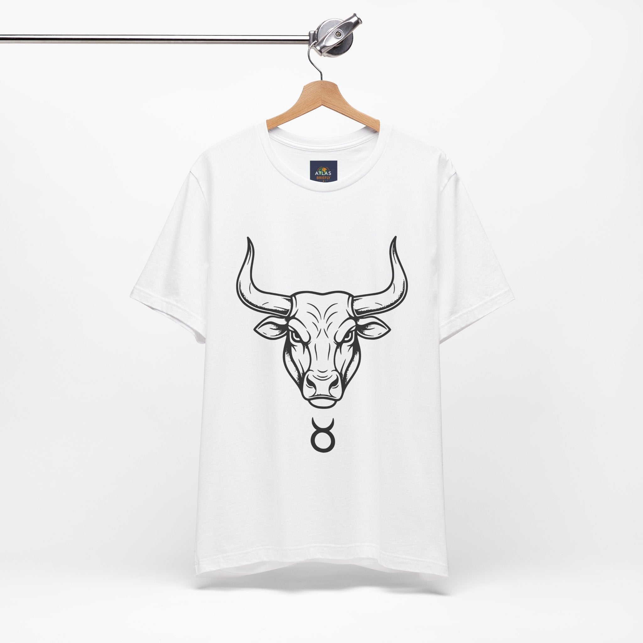 Taurus Zodiac T-Shirt - Minimalist Black and White Unisex T-Shirt
