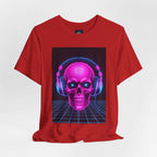 Neon Skull Synthwave Tee - Atlas Briefly