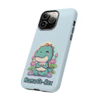 NamasTe-Rex Meditating Dinosaur Phone Case - Funny Yoga T-Rex Mobile Cover | Zen Tech Gift - Atlas Briefly