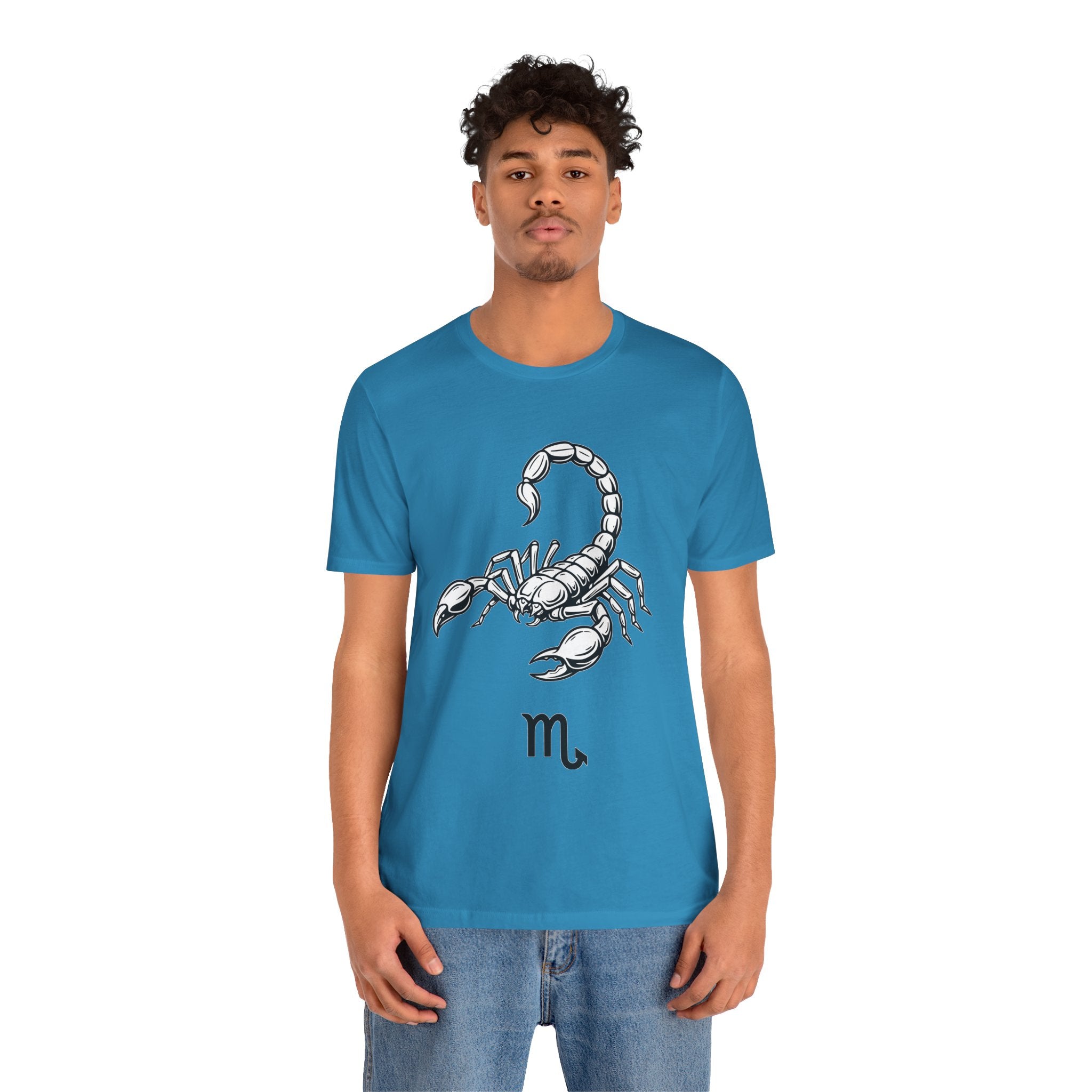 Scorpio Zodiac Tee - Unisex Minimalist Black and White Design