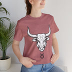 Taurus Zodiac T-Shirt - Minimalist Black and White Unisex T-Shirt