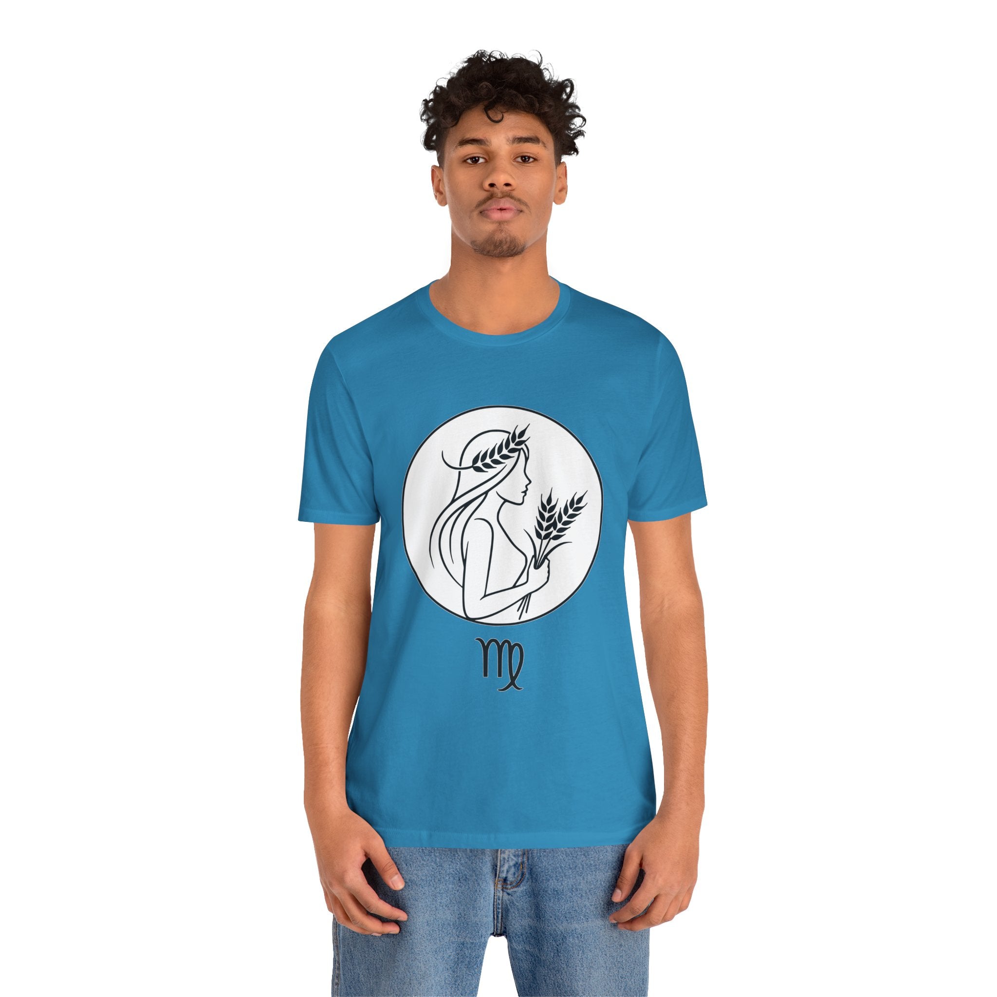 Virgo Zodiac Tee - Minimalist Black and White Unisex T-Shirt