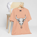 Taurus Zodiac T-Shirt - Minimalist Black and White Unisex T-Shirt