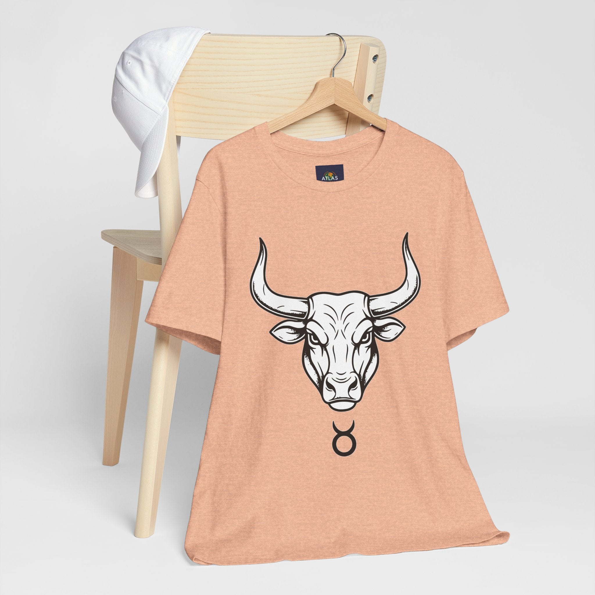 Taurus Zodiac T-Shirt - Minimalist Black and White Unisex T-Shirt