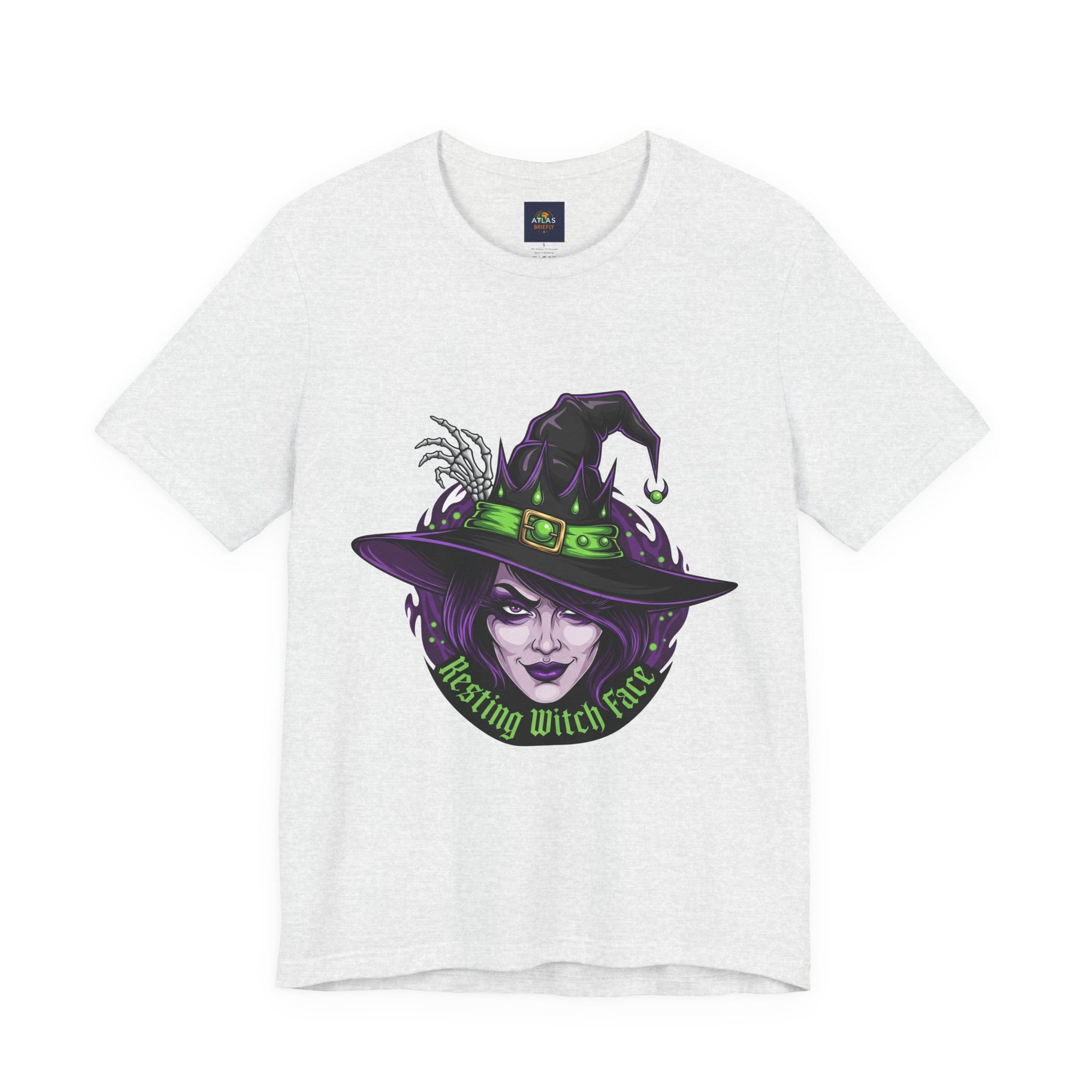 Resting Witch Face Halloween T-Shirt - Funny Witch Tee for Women & Men | Halloween Graphic Shirt - Atlas Briefly