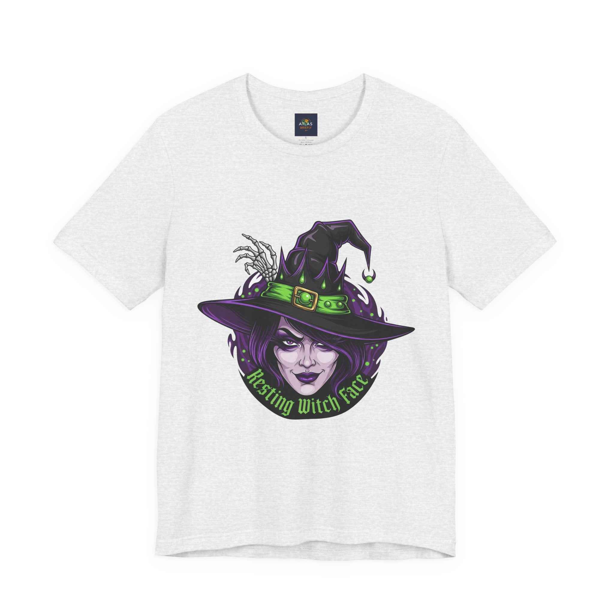 Resting Witch Face T-Shirt - Funny Halloween Witch Tee - Atlas Briefly