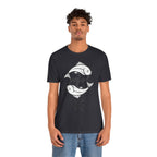 Pisces Zodiac T-shirt - Minimalist Black and White Unisex Tee