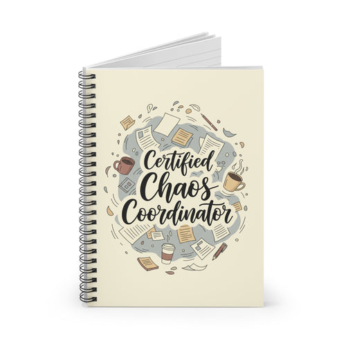 Chaos Coordinator Spiral Notebook - Humor for Moms and Teachers | Perfect Organized Chaos Gift | US Version - Atlas Briefly