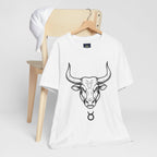 Taurus Zodiac T-Shirt - Minimalist Black and White Unisex T-Shirt