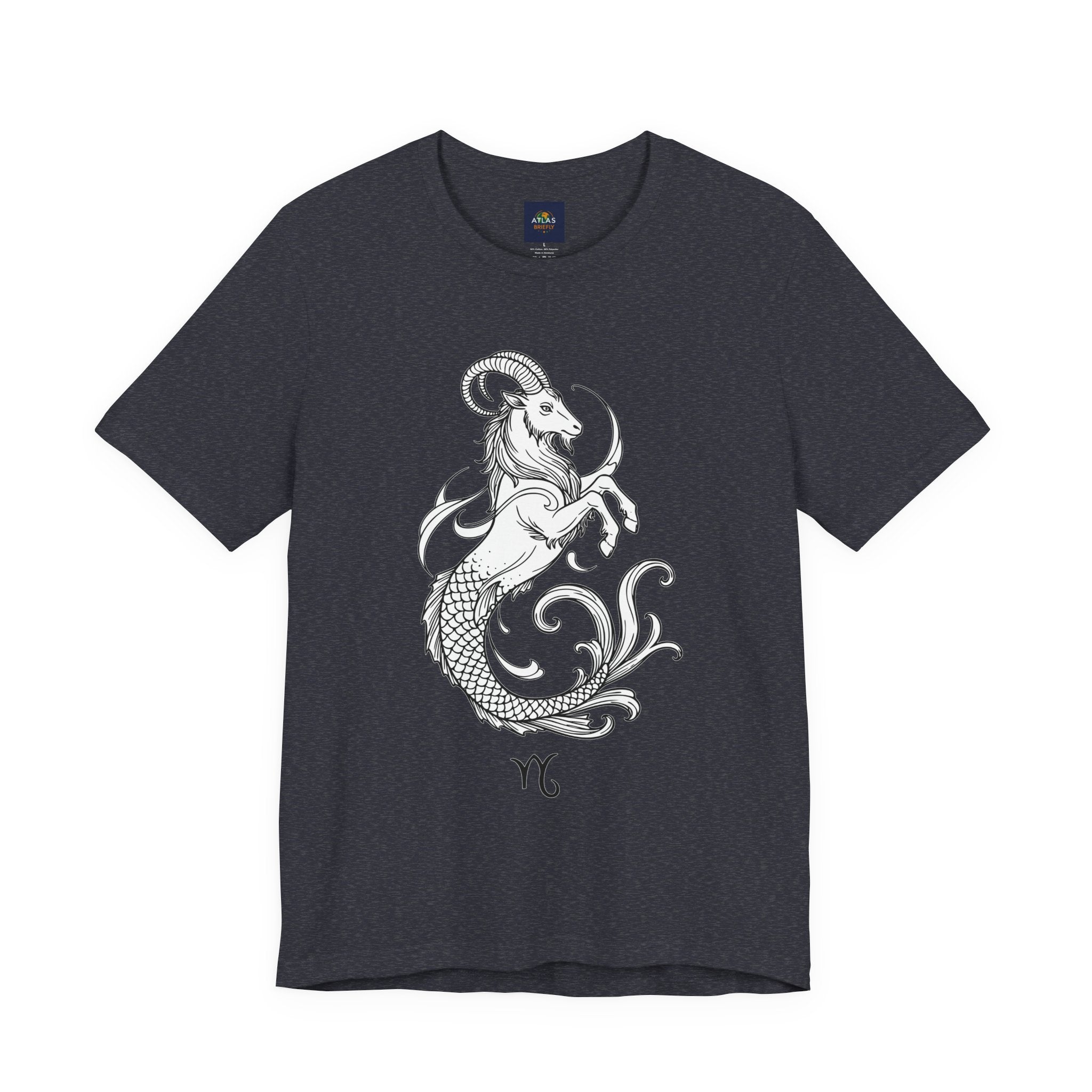 Capricorn Zodiac Tee - Unisex Minimalist Horoscope Shirt in Black and White