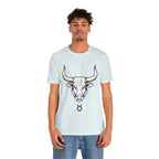 Taurus Zodiac T-Shirt - Minimalist Black and White Unisex T-Shirt