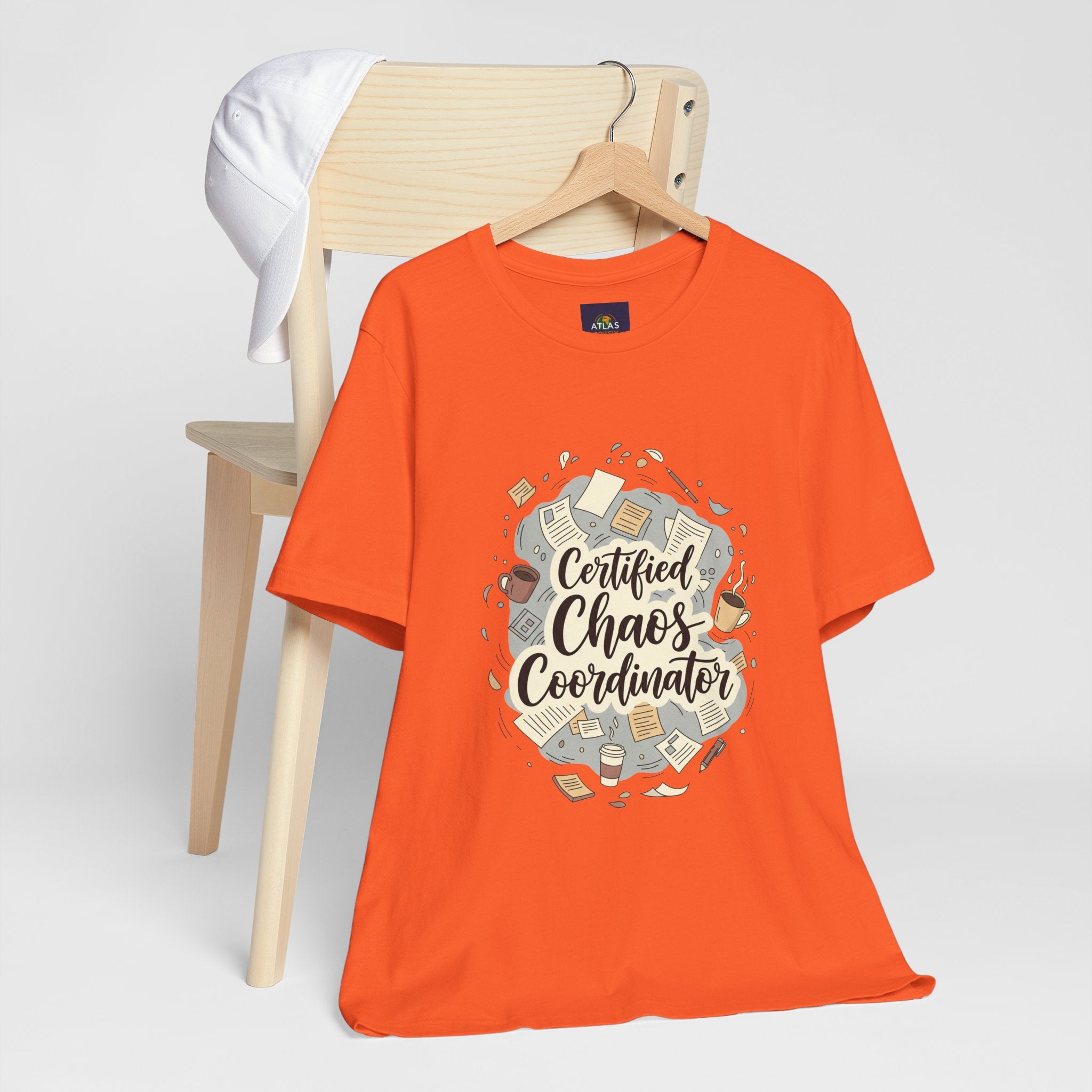 Certified Chaos Coordinator T-Shirt - Funny Mom Teacher Gift | Organized Chaos Tee - Atlas Briefly
