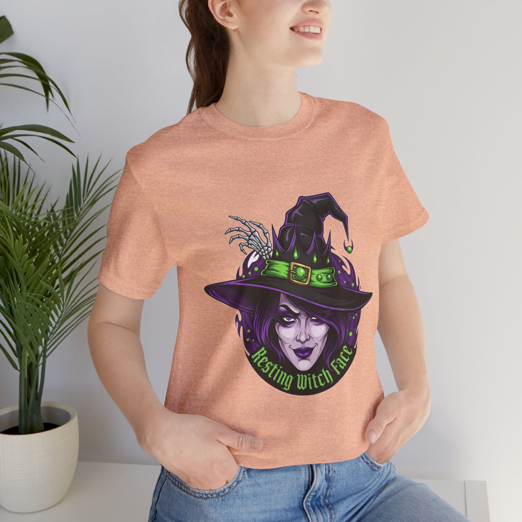 Resting Witch Face Halloween T-Shirt - Funny Witch Tee for Women & Men | Halloween Graphic Shirt - Atlas Briefly