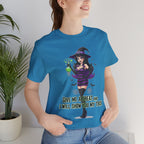 Sexy Witch Halloween T-Shirt - Flirty Witch Costume Tee | Trick or Treat Halloween Shirt - Atlas Briefly