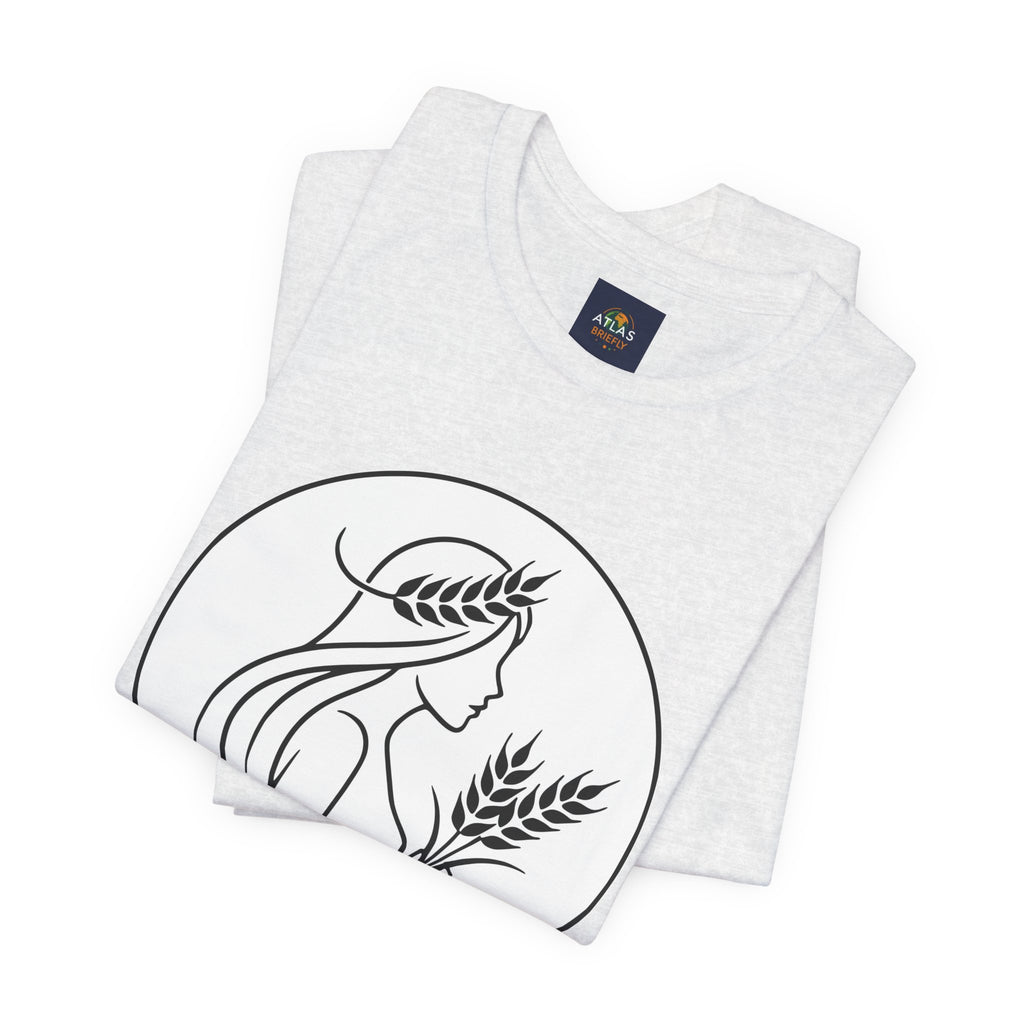 Virgo Zodiac Tee - Minimalist Black and White Unisex T-Shirt