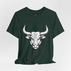 Taurus Zodiac T-Shirt - Minimalist Black and White Unisex T-Shirt