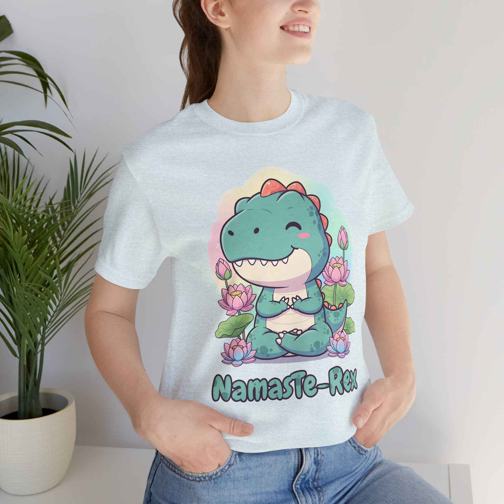 NamasTe-Rex T-Shirt - Yoga Dinosaur Tee - Atlas Briefly