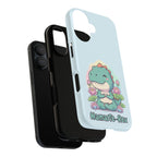 NamasTe-Rex Meditating Dinosaur Phone Case - Funny Yoga T-Rex Mobile Cover | Zen Tech Gift - Atlas Briefly