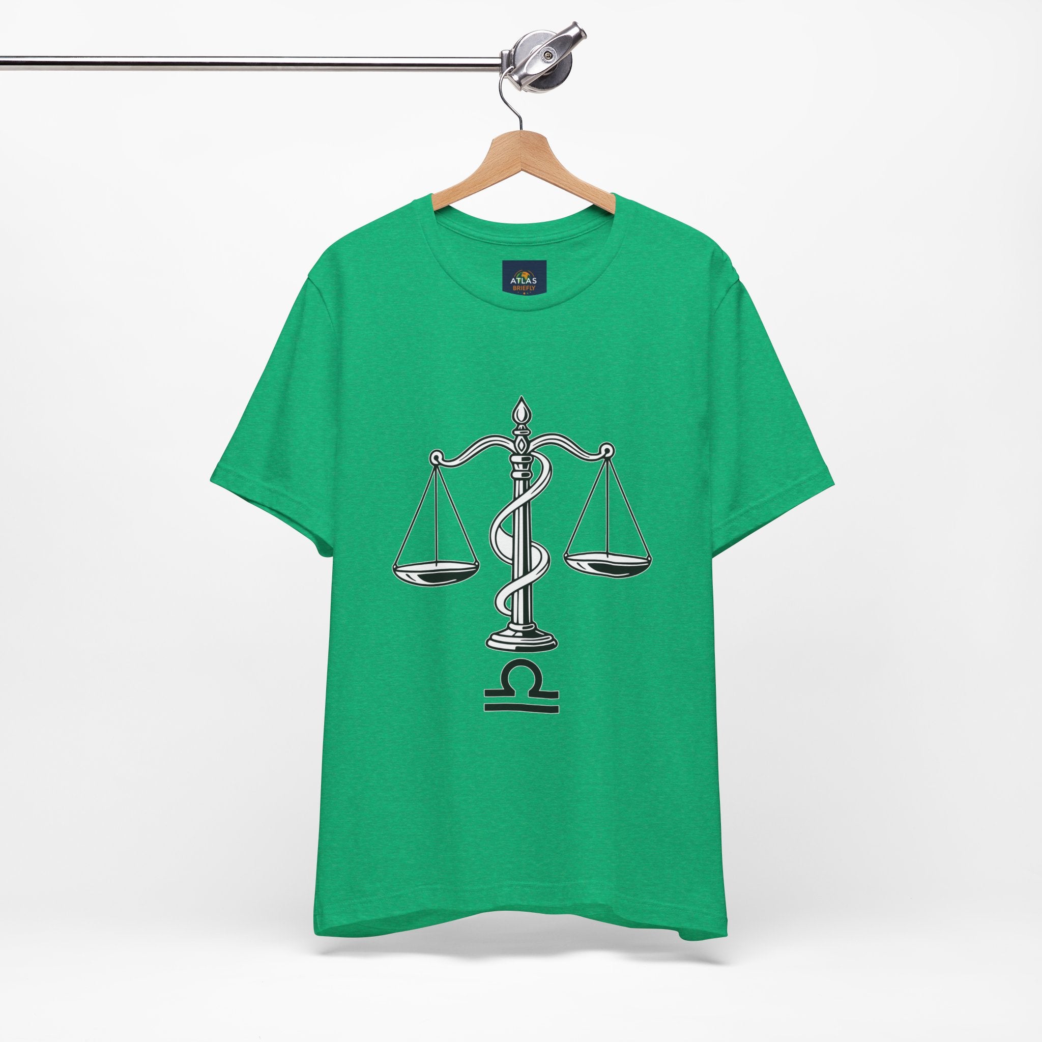 Libra Zodiac Tee - Stylish Unisex Minimalist Black and White Design
