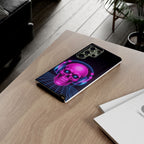 Neon Skull Synthwave Phone Case - Retro 80s Cyberpunk Mobile Cover | Vaporwave Tech Gift - Atlas Briefly