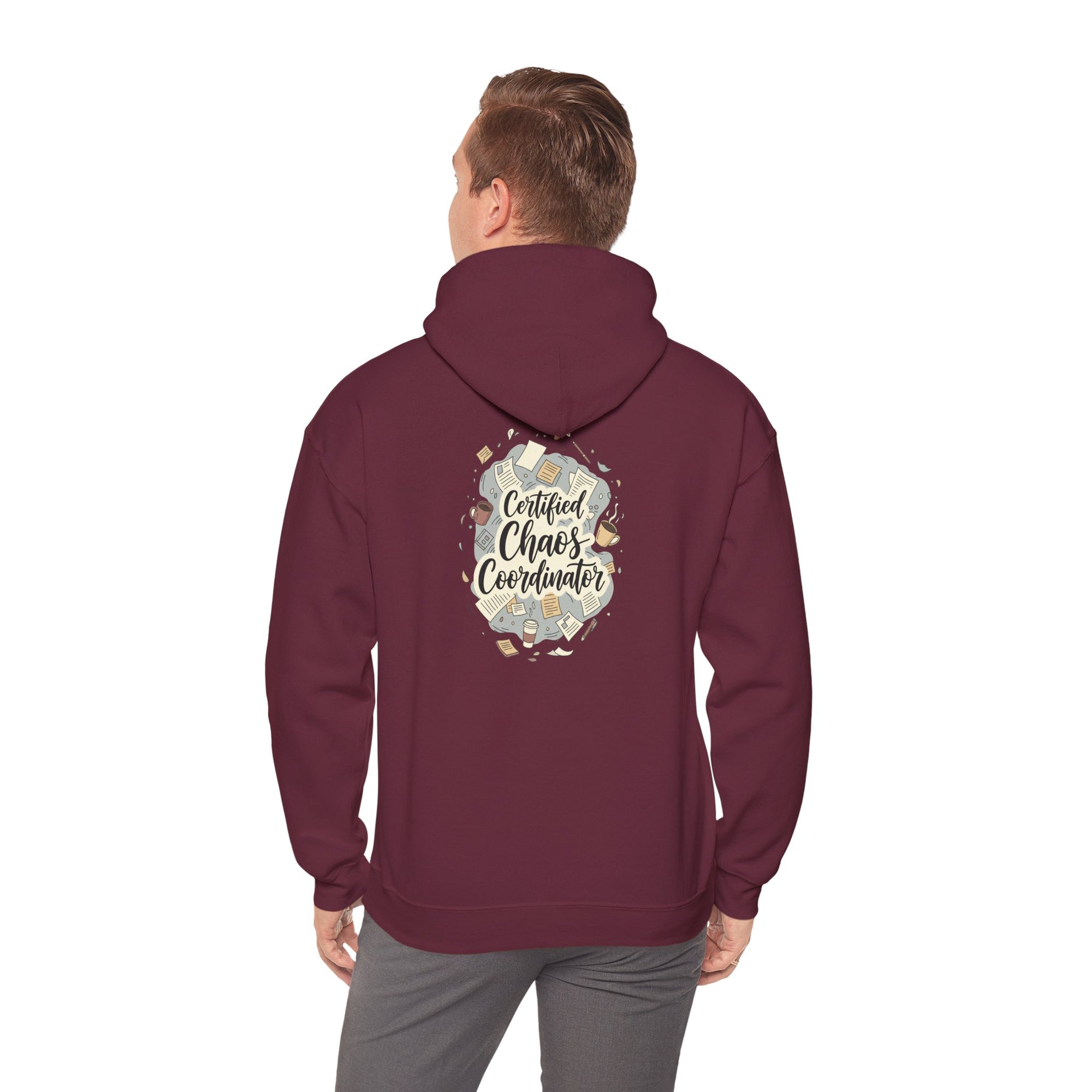 Certified Chaos Coordinator Hoodie - Funny Mom Teacher Gift | Organized Chaos Sweatshirt - Atlas Briefly