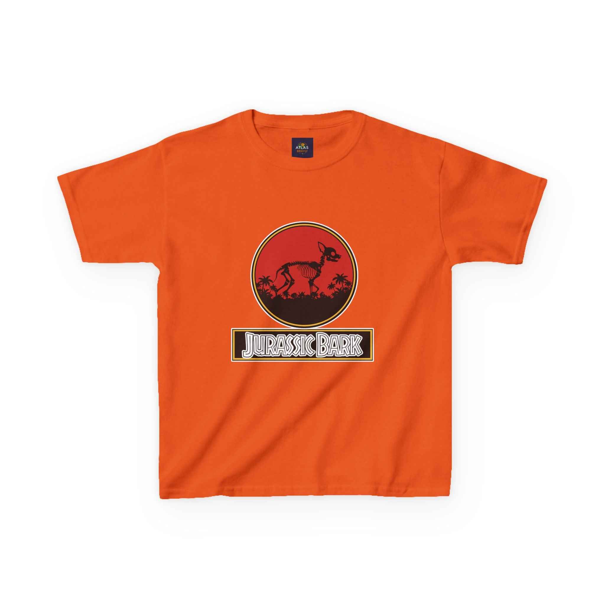Kids Chihuahua Jurassic Bark T-Shirt - Fun Dog & Dinosaur Tee for Young Pet Lovers - Atlas Briefly