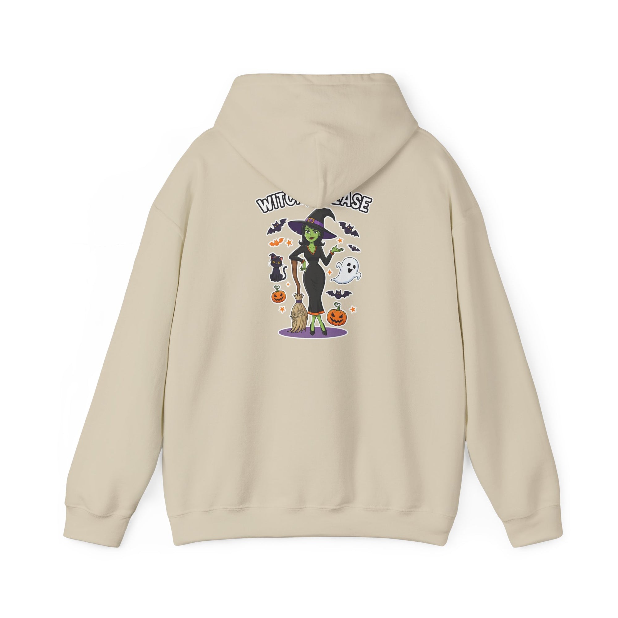 Witch Please Halloween Hoodie - Sassy Witch Sweatshirt with Pumpkin & Ghost Design | Halloween Apparel - Atlas Briefly